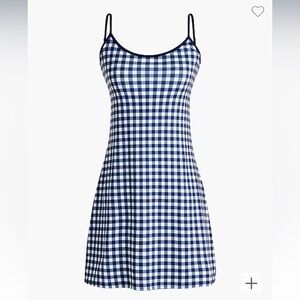 BNWT J. Crew Factory lined gingham check active tennis dress NEW 🎾